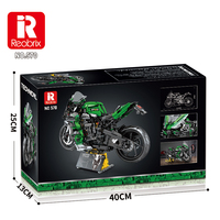 Seri Sepeda Motor Super Keren 1/5 H2 SX SE Teknologi Blok Bangunan Rakitan Mainan DIY 2088 Pcs untuk Anak Laki-laki Usia 5+ Koleksi