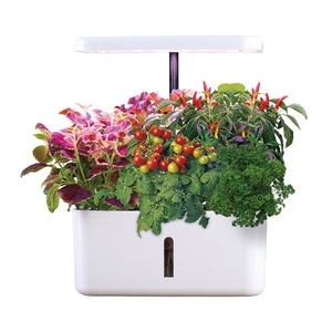 Système de culture hydroponique <span class=keywords><strong>en</strong></span> plastique réglable <span class=keywords><strong>en</strong></span> <span class=keywords><strong>hauteur</strong></span>, jardin à 8 compartiments, jardin d'herbes aromatiques d'intérieur, kit de germination avec lumière de culture alimentée par USB - Product Image 1