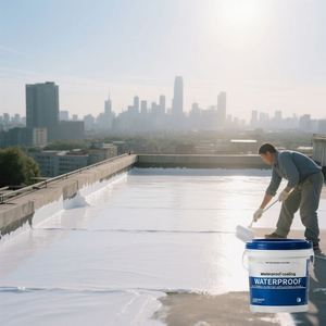 Revestimiento de Techo Ecológico de Secado Rápido y Resistente a los Rayos UV, Cemento Acrílico Impermeable Económico con Aplicación de Brocha - Product Image 2
