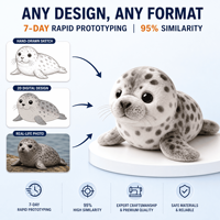 Nouvelle mascotte phoque tacheté personnalisée, jouet en peluche, fabrication directe d'usine, OEM ODM, peluche de haute qualité, jouet en peluche personnalisé, cadeau promotionnel