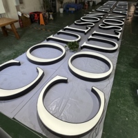 Lettres en relief 3D personnalisées en acrylique avec éclairage frontal, enseigne LED, panneau lumineux extérieur, fabricant d'enseignes, signalétique commerciale extérieure