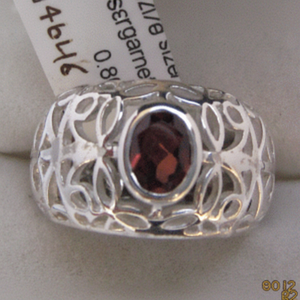 Anillo de bodas de plata fina con patrón geométrico chapado en rodio oro blanco CMA certificado amatista circón piedras preciosas - Product Image 1