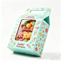 Scatole Regalo Economiche in Cartone per Dolci Natalizi con Manico e Finestra Trasparente, Confezione Personalizzata a Tema Halloween