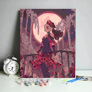 Retrato de amante de la moda, pintura al óleo DIY por números, 40*50cm, decoración Digital para sala de estar, juego de cómic, pintura decorativa periférica - Product Image 1