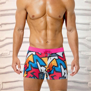 Men’s Printed Swim Trunks – Quick Dry Beach & <b>Swimming</b> Shorts quick drawstring polyester knitted <b>Board</b> shorts print swim Trunks - Product Image 5
