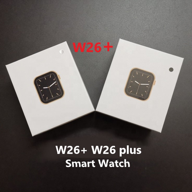 Оптовая продажа smartwatch W26 плюс w26 smart watch series 6 reloj спортивные ip68 Водонепроницаемый 1,75 дюймов полный экран android w26 +