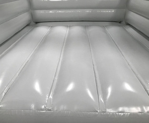 Château de saut gonflable de maison de rebond blanche extérieure commerciale en gros avec toboggan combiné pour mariage - Product Image 4