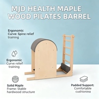 MJD W17A Pilates Ladder Barrel de Madera de Arce, Duradero, Portátil, para Adultos, Equipo de Ejercicio para Yoga y Salud en Casa/Estudio, Garantía de 3 Años