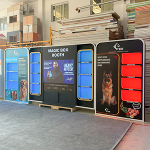 Stand d'exposition personnalisé pour aliments pour animaux de compagnie, modèle Magic Booth 10 x 20 pieds, installation en 3 minutes, pour Super Zoo <span class=keywords><strong>Expo</strong></span> - Product Image 2