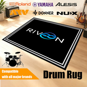 <span class=keywords><strong>Tapis</strong></span> de <span class=keywords><strong>batterie</strong></span> professionnel pour scène avec matériau résistant à l'usure, <span class=keywords><strong>tapis</strong></span> antidérapant pour <span class=keywords><strong>batterie</strong></span> pour concerts en direct et spectacles de groupes - Product Image 1
