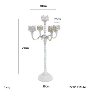 Juego <span class=keywords><strong>de</strong></span> Candelabros Dorados <span class=keywords><strong>de</strong></span> 5 Brazos, Centro <span class=keywords><strong>de</strong></span> Mesa para Bodas con Velas LED, Candelabro <span class=keywords><strong>de</strong></span> Metal con Flores para Decoración <span class=keywords><strong>de</strong></span> Mesa <span class=keywords><strong>de</strong></span> Ceremonia - Product Image 6