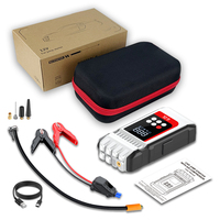 Service OEM ODM : Démarreur de batterie de voiture avec mini compresseur, charge rapide, crête de 4000A pour véhicules 12V, étui de rangement inclus