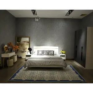 Foshan furniture factory bedroom sets/ 3 bedroom house floor plans modern bedroom furniture
