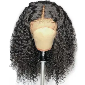 Natürliche Farbe Nagel haut ausgerichtet Unverarbeitete Leimlose brasilia nische T-Teil Spitze Perücken Jungfrau Haar Großhandel