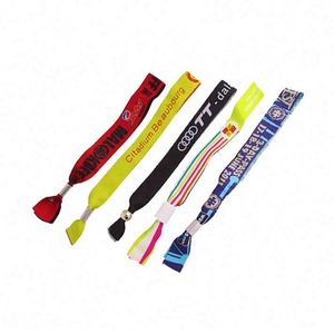<b>Best</b> Seller Low MOQ OEM Customized Festival Polyester Materials Woven Wristband Bracelet Wrist Band - Product Image 1