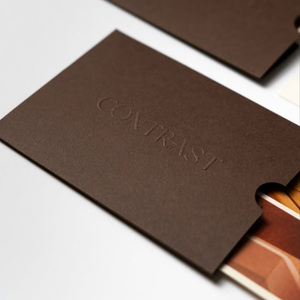 Logo dập nổi Matt trắng đặc biệt giấy tùy chỉnh giấy trắng tay áo phong bì - Product Image 1