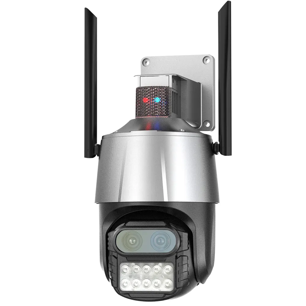 8MP 4K IP Camera WiFi Security CCTV Camera Dual-Lens Color Night Vision 4MP 2K 8X Digital Zoom IP66 Outdoor Surveillance Camera