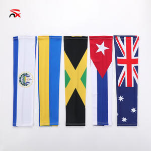 Guantes <span class=keywords><strong>de</strong></span> protección solar para deportes al aire libre con bandera personalizada, Mangas <span class=keywords><strong>de</strong></span> seda helada, fútbol italiano y argentino - Product Image 4