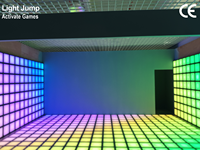 Jeux de grille interactifs, sol LED 30x30cm, jeu actif interactif, dalle de sol LED interactive, méga grille de jeu de sol LED
