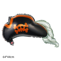 Nouveau Design bateau Pirate requin ballon en aluminium, thème Pirate fête d'anniversaire décoration ballon en aluminium vente en gros