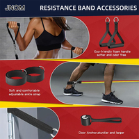 Juego de 11 piezas de entrenamiento físico de coordinación de fuerza personalizado, juego de bandas de látex de tubo de resistencia física