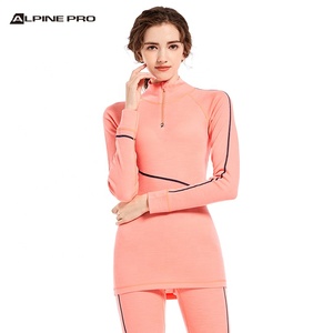 Alpine PRO <span class=keywords><strong>Sous</strong></span>-vêtements de <span class=keywords><strong>ski</strong></span> respirants à séchage rapide pour femmes sans couture en laine mérinos thermique pour femmes à séchage rapide - Product Image 1