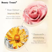 Gel Douche Parfumé Moussant Éclaircissant aux Acides Aminés et Herbes Biologiques, à l'Huile Essentielle de Rose, Liquide Nourrissant et Rafraîchissant