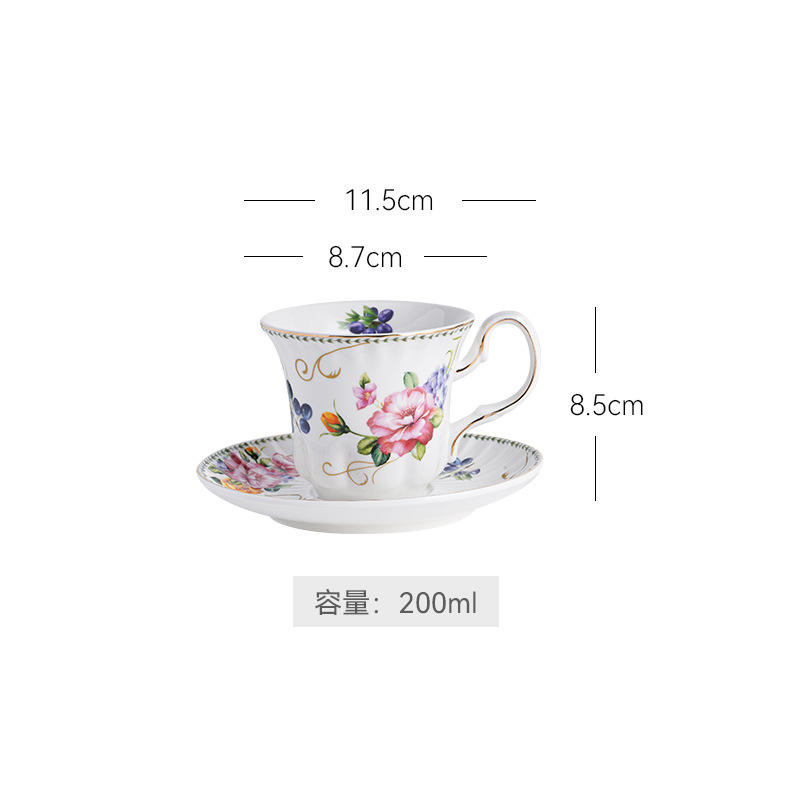 olive curved ear cup and saucer