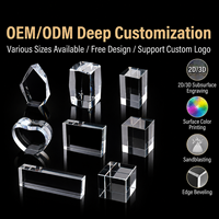 Cubo de Cristal K9 al por Mayor para Máquina de Grabado Láser UV 3D Xtool, Bloque de Vidrio Óptico sin Burbujas, Tamaño Personalizado de Fábrica