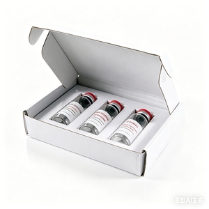 Cajas de Papel Grueso Resistentes a los Golpes con Forro Acolchado, Contenedor de Embalaje para 3 Frascos de Vidrio 30R - Product Image 2