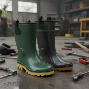 Bota de PVC Verde con Suela para Calzado de Seguridad - Product Image 3