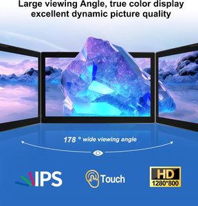 Nueva Pantalla Táctil de 8 Pulgadas para Raspberry Pi, 5 Puntos Táctiles, 1280x800 IPS HD, Interfaz con Altavoces Dobles, Negra, 3 Años de Garantía, Monitor Portátil - Product Image 5