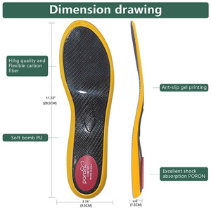 Bestar personalizzato arco di assorbimento degli urti supporto prestazioni in fibra di carbonio soletta per la corsa di basket calcio - Product Image 3