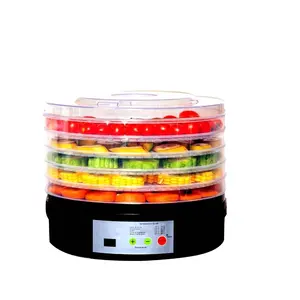 Electrodomésticos de cocina multifunción, color blanco, eléctrico, 5 bandejas, temperatura variable, deshidratador de alimentos