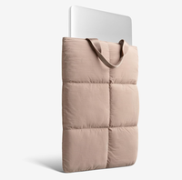 Housse de protection matelassée en nylon pour ordinateur portable et tablette, avec poignée, toutes tailles personnalisables, idéale pour le travail, certifiée BSCI