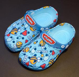 Sandales de jardin en <span class=keywords><strong>plastique</strong></span> pour enfants, prix d'usine, sabots de plage, plateforme d'étiquette de dessin animé, chaussures de jardin imperméables, douces pour bébés, nouveau - Product Image 5