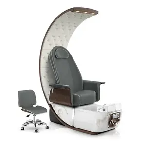 Cadeiras luxuosas e modernas para salão de beleza, manicure e pedicure, cadeiras profissionais com encosto alto para massagem e spa de pés