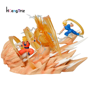 Hcengtriz 17cm Super Saiyan <span class=keywords><strong>Goku</strong></span> <span class=keywords><strong>Vs</strong></span> <span class=keywords><strong>Vegeta</strong></span> para Anime PVC juguete de dibujos animados modelo estatua colección - Product Image 6