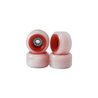 Roues de fingerboard bicolores en POM avec roulements sans cage à billes pour remplacement de fingerboard