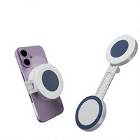 Nouvelle Lampe d'appoint magnétique portable rétractable 2026 pour diffusion en direct et photographie, lumière douce tricolore réglable pour selfie