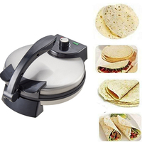 10 pouces entièrement automatique Thermostat réglable rouleau de ressort électrique peau crêpe Tortilla crêpière Roti maker pour un usage domestique