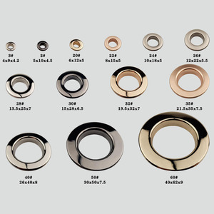 <span class=keywords><strong>Ojales</strong></span> <span class=keywords><strong>grandes</strong></span> de Metal plano de latón personalizados de alta calidad, venta al por mayor, accesorios de ropa, <span class=keywords><strong>ojales</strong></span> para cortinas y prendas - Product Image 6