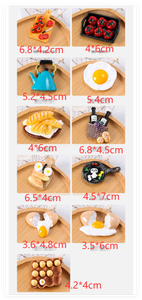 Réaliste kawaii mignon dessin animé résine pain hambourg poulet-burger enfant semblant jouer préscolaire cuisine nourriture jouets gâteau <span class=keywords><strong>magasin</strong></span> décor - Product Image 5