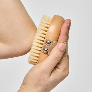 <span class=keywords><strong>Brosse</strong></span> sèche exfoliante à tête ronde pour le massage du corps, avec impression personnalisée du logo - Product Image 4