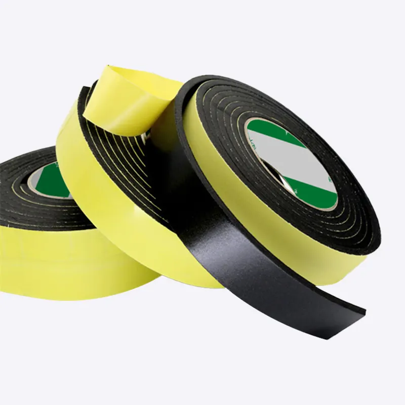 Customize Self Adhesive Sponge Rubber Foam Tape Strip EPDM Silicon PU Foam EVA Seal Tape Sponge Strips