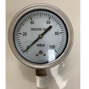 เครื่องวัดความดันแคปซูลต่ำ mBar <span class=keywords><strong>100</strong></span>สแตนเลส<span class=keywords><strong>100</strong></span>มม. - Product Image 5