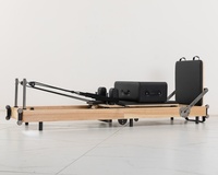 Machine de Pilates pliable en bois de chêne LUMINE, portable, réglable, durable, écologique, entraînement complet à domicile