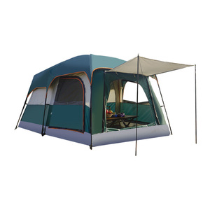 Two Bedroom Camping <b>Tent</b> 420x305x200cm Oxford Cloth Waterproof Outdoor Family Use - Product Image 2