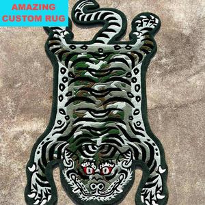 Increíble personalizado lindo gato patrón alfombra hecha a mano acrílico personalizado al por mayor alfombras con mechones y alfombras para dormitorio - Product Image 6