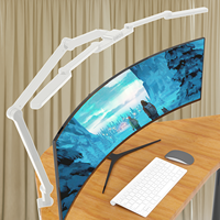 Lampe de table LED sans fil avec télécommande et gradation de la lumière Stepless Lampe de bureau d'architecte pour la maison, lampe de chevet de luxe